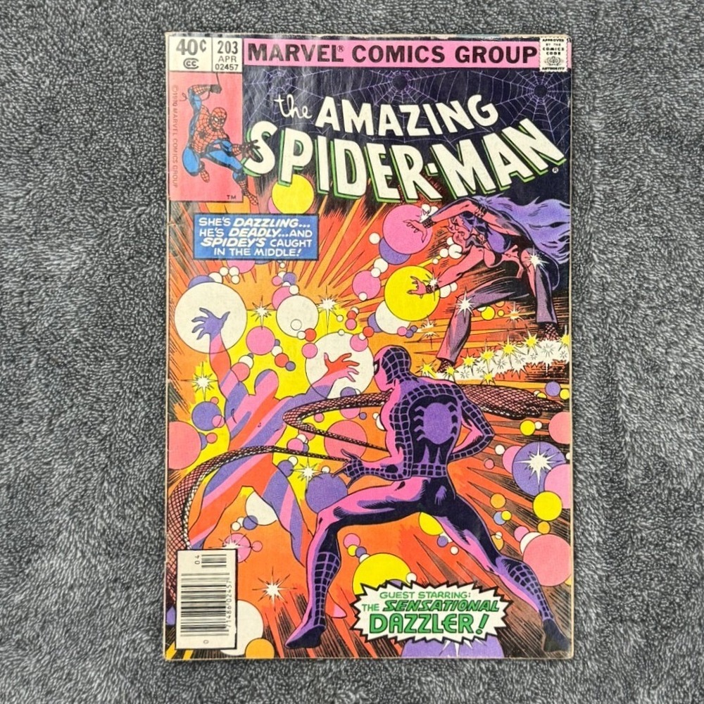 The Amazing Spider-Man 203 Marvel Comics 1980 Sensational Dazzler Appearance